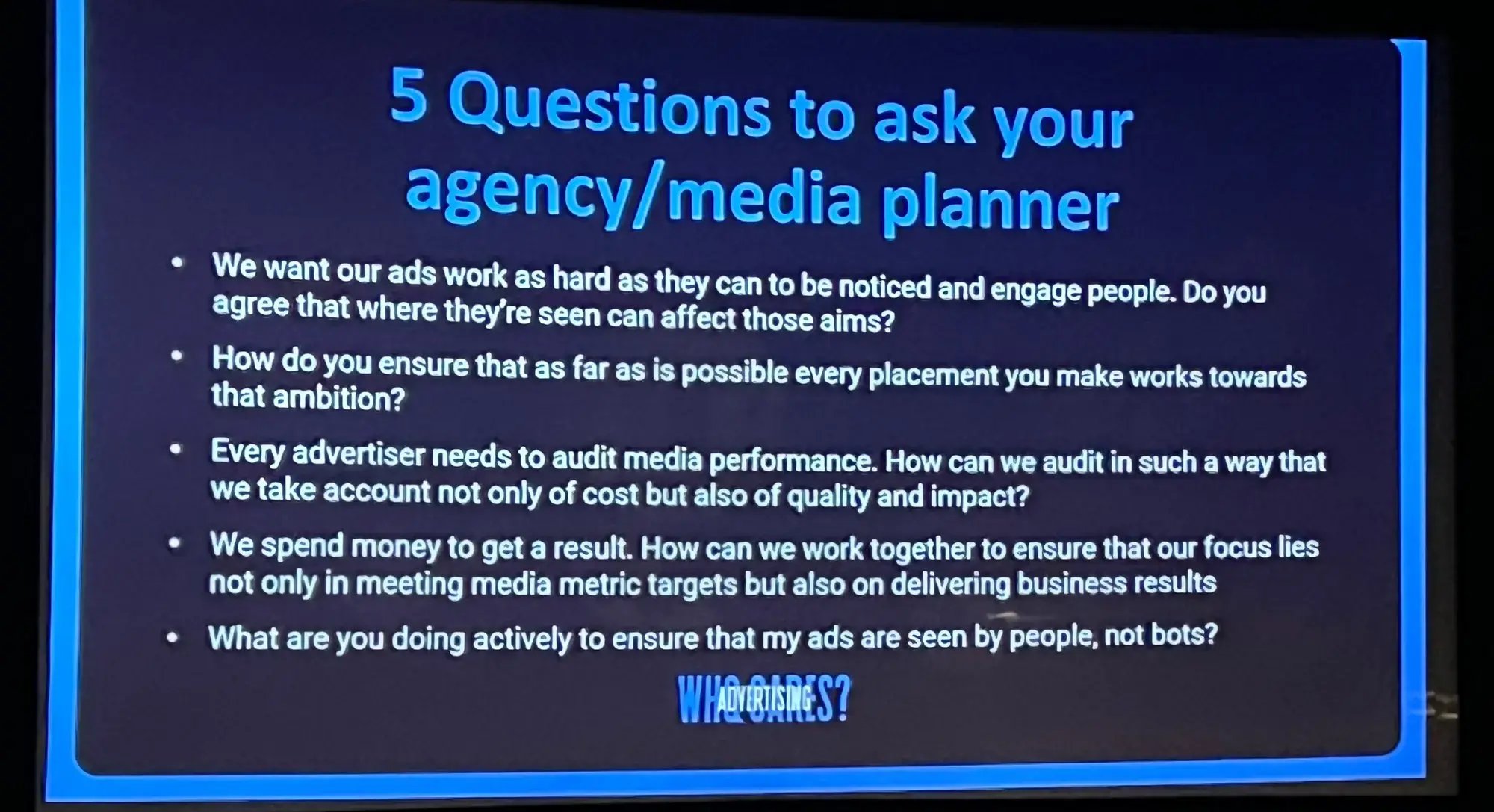 5 questions to ask your agency