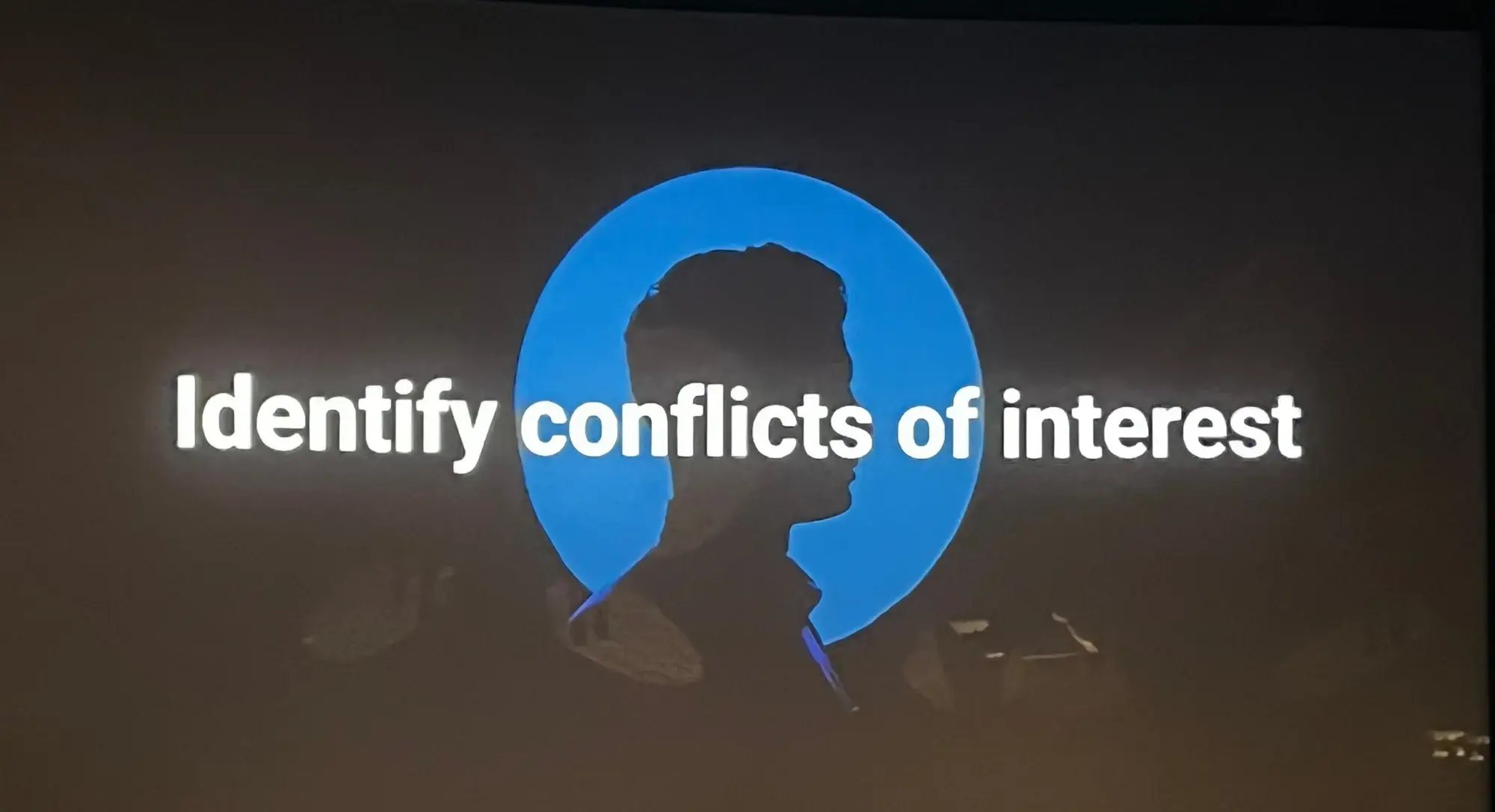 Identify conflicts of interest