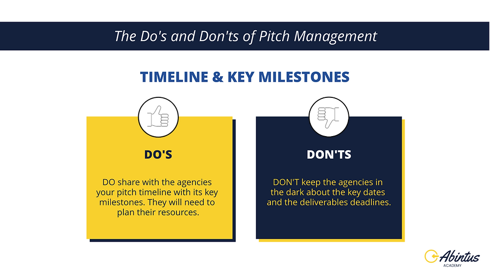 Do's and Dont's of Pitch Management