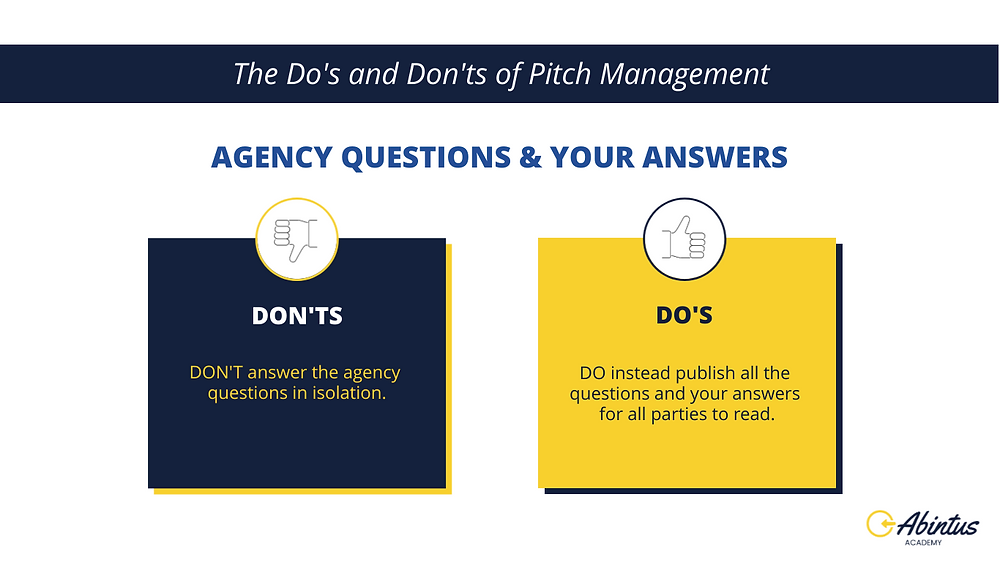 Do's and Dont's of Pitch Management